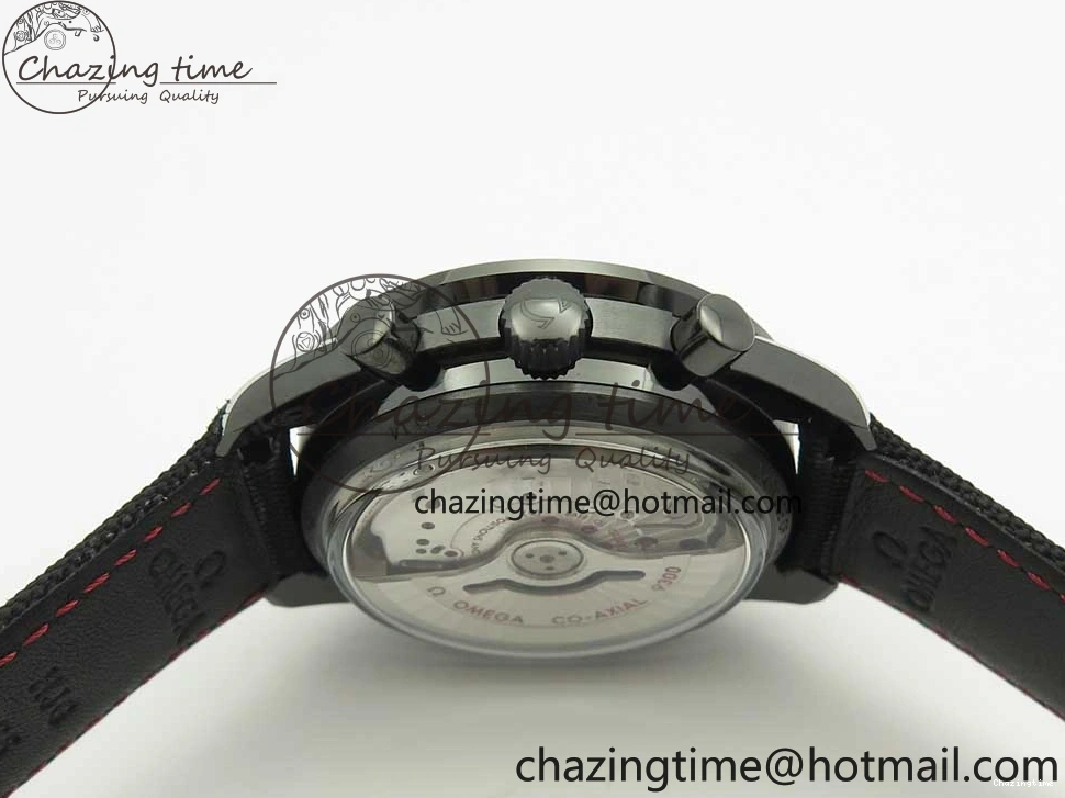 0112 Speedmaster “Dark Side of The Moon” Real Ceramic OMF 1:1 Best Edition Black Black on Nylon Strap A WeatherProof 7976